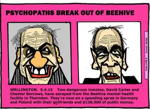Doyle, Martin, 1956- :Psychopaths break out of Beehive. 9 April 2015