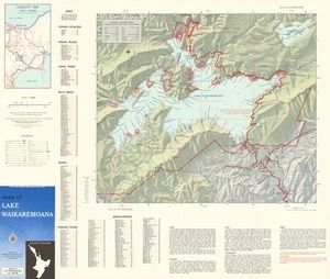 Map of Lake Waikaremoana.