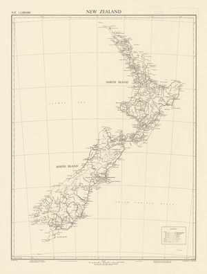 New Zealand : N.Z. 1:2,000,000 / drawn by W.I. Mumford.