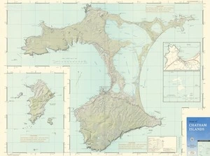 Map of Chatham Islands.