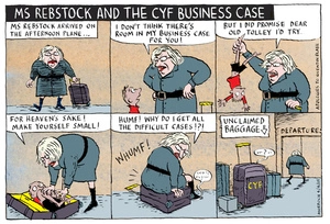 Murdoch, Sharon Gay, 1960- :Ms Rebstock and the CYF business case. 4 April 2015