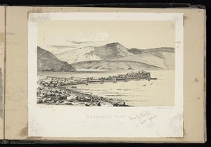 Wolfe, Nathaniel, 1838-1928 :Govenor's Bay. N Wolfe lith. Christchurch, N.Z. 1866.