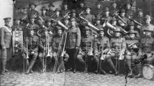 Lee, E :Photograph of the Band of the New Zealand Rifle Brigade