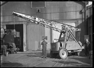 Motor driven mobile crane at the Hillside Railway Workshops