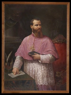 Porta, Cesare fl 1880s :Right Rev. Archbishop of Wellington. [Between 1887 and ca 1895?]