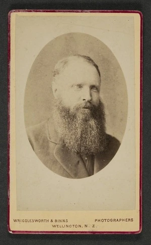 Wrigglesworth & Binns (Wellington) 1874-1900 :Portrait of Frederick William Teschmaker 1834-1878