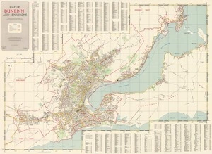 Map of Dunedin and environs.