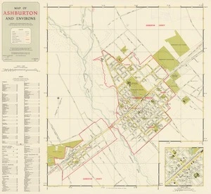 Map of Ashburton and environs.