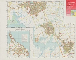 Map of Auckland south, including Papatoetoe, Papakura, Manukau, Howick.