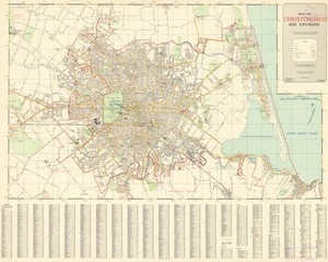 Map of Christchurch and environs.