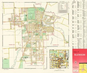 Map of Blenheim.