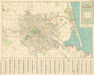 Map of Christchurch and environs.