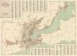 Map of Dunedin and environs.