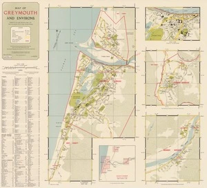 Map of Greymouth and environs / drawn by R. T. Walsh.