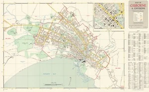 Map of Gisborne & environs.