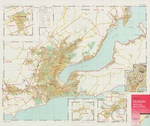 Map of Dunedin, Mosgiel, Balclutha.