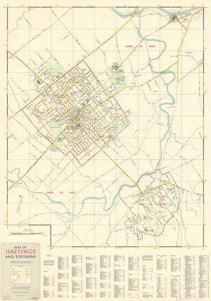 Map of Hastings and environs.