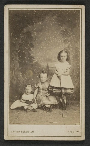 Debenham, Arthur (London and Ryde) fl 1891-1892 :Portrait of three children