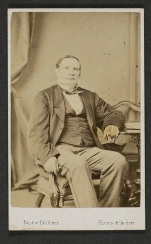 Burton Brothers (Dunedin) fl 1868-1896 :Portrait of [Donald McLean]
