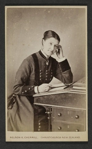 Cherrill, Nelson K (Christchurch) fl 1867-1875 :Portrait of unidentified woman