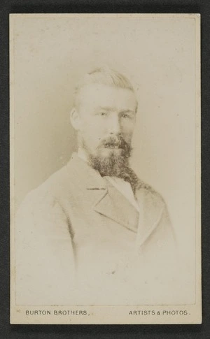 Burton Brothers (Dunedin) fl 1868-1896 :Portrait of unidentified man