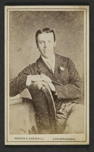 Cherrill, Nelson K (Christchurch) fl 1867-1875 :Portrait of unidentified man