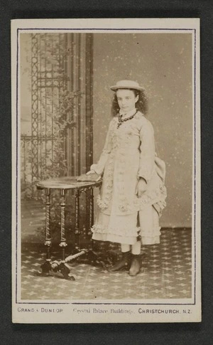 Grand & Dunlop (Christchurch) fl 1878 :Portrait of unidentified young child