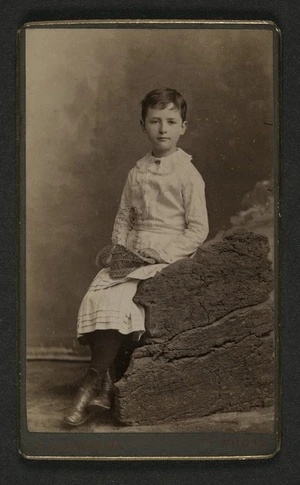 Schourup, Peter, 1837-1887 (Christchurch) fl 1870-1885 :Portrait of unidentified young woman