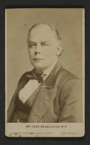 London Stereoscopic Comapny (London) fl 1800s :Portrait of Mr Chas Bradlaugh MP
