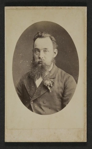 Sherlock, William (Christchurch & Reefton) fl 1875-1890 : Portrait of unidentified man