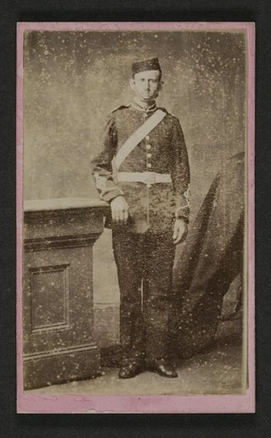 Teague, E (South Island, New Zealand) fl 1878-1900 :Portrait of unidentified man