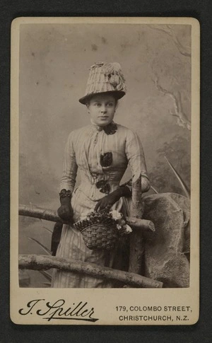 Spiller, J (Christchurch) fl 1880 :Portrait of unidentified woman