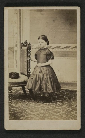 Portrait of unidentified young girl