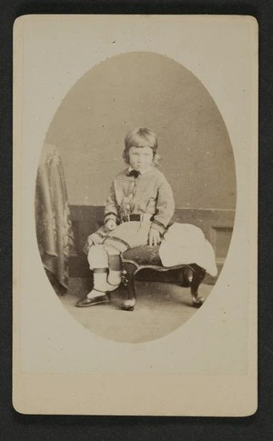 Photographer unknown: Portrait of unidentified young child