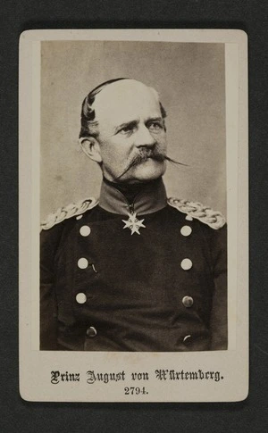 Photographer unknown: Portrait of Prinz August von Wurtemberg