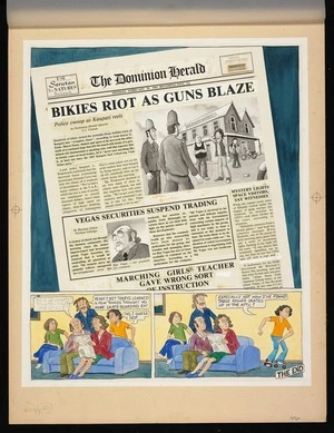Kerr, Robert Edward, 1951- :Bikies riot as guns blaze ... [1982]