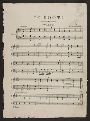 Te Kooti : waltz by Carl Herbert.