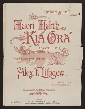Kia ora : Māori march / Alex F. Lithgow.