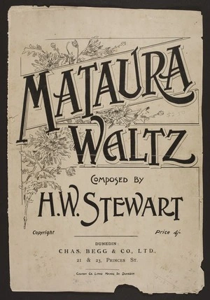 Mataura waltz / composed by H.W. Stewart.