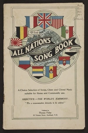 The all nations song book : a collection of songs and glees.