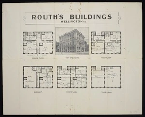 [Architect unknown] :Routh's Building, Wellington. [1910s?]
