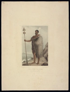 Read, Richard, 1765-ca 1843 :Tetoro, chief of New Zealand. Drawn by R Read from life, 1820. Engraved by Edward Finden. London, Longman & Co., 1823.