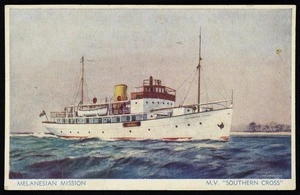 Melanesian Mission. M.V. "Southern Cross" [Postcard. 1949?]