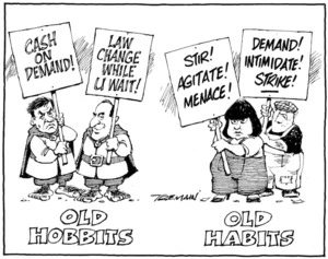 Old hobbits. Old habits. 30 October 2010
