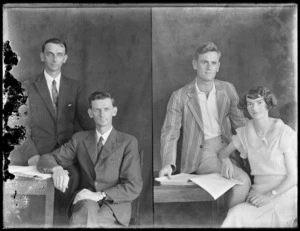 Members of the Pegler family, and Leslie Stephen-Smith