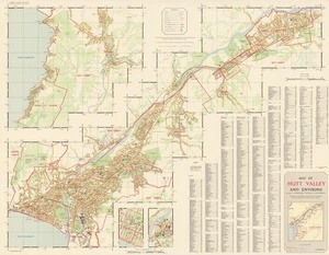 Map of Hutt Valley and environs, and including Eastbourne, Days Bay, Wainuiomata.
