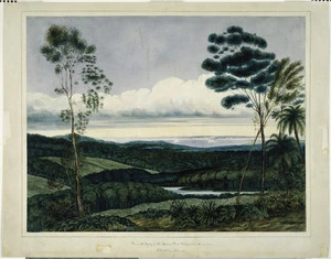 Heaphy, Charles, 1820-1881 :View in the valley of the Nairne Port Wakefield in the distance. [June, 1840]