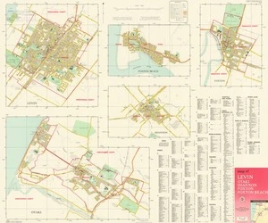Map of Levin, Otaki, Shannon, Foxton, Foxton Beach.