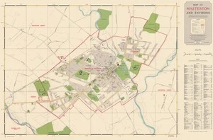 Map of Masterton and environs / drawn by B.W. Creed.