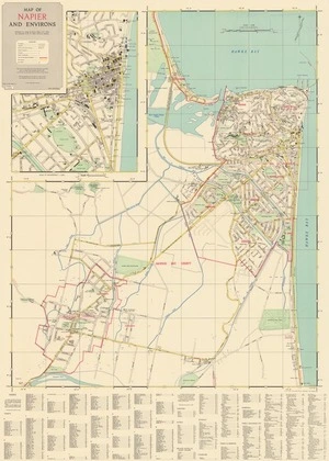 Map of Napier and environs.